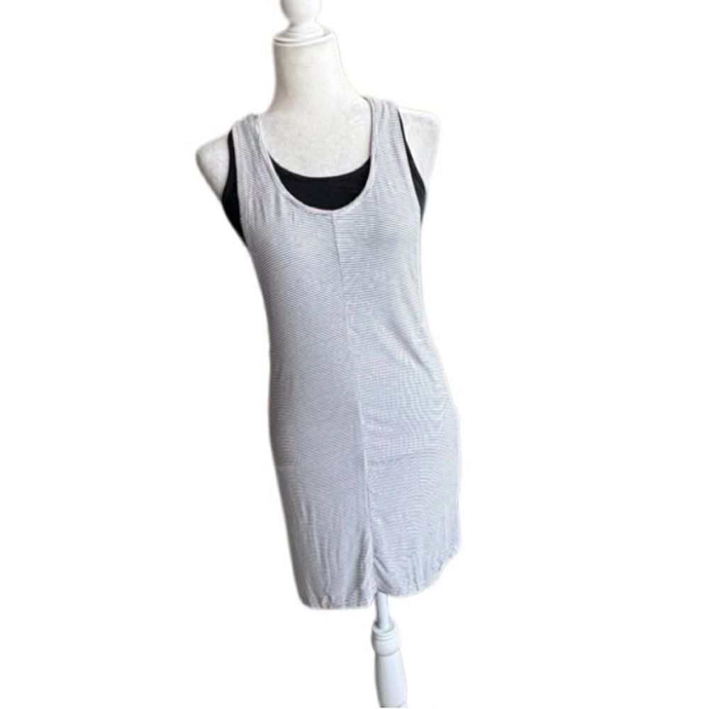 MinkPink Striped Tank Dress Black White Cotton SZ S